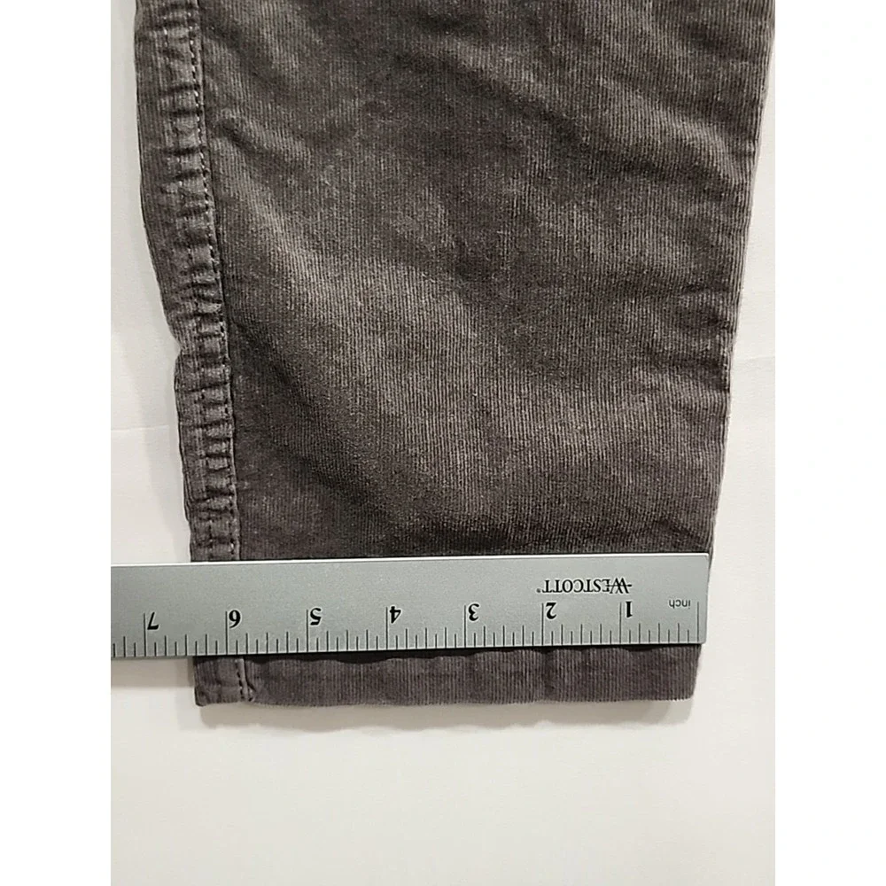 Vuori Optimist Corduroy Pants Mens L Grey 29 Inch Inseam Pockets Drawstring V440